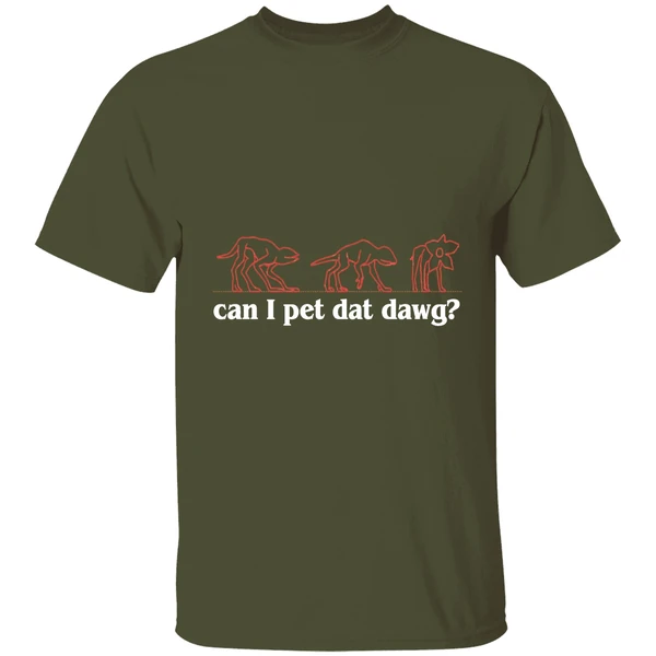 Demogorgon Stranger Things Can I Pet Dat Dawg Shirt - Image 4