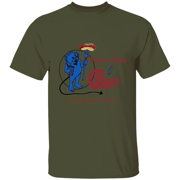 Demon Dogs And Chicago A Hard Habit To Break Evil Shirt - Image 3