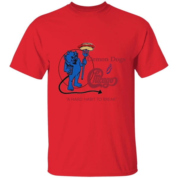 Demon Dogs And Chicago A Hard Habit To Break Evil Shirt - Image 6