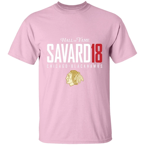 denis savard 18 hall of fame chicago blackhawks shirt lightpink