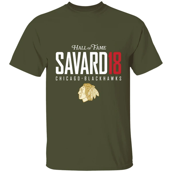 Denis Savard 18 Hall Of Fame Chicago Blackhawks Shirt - Image 4