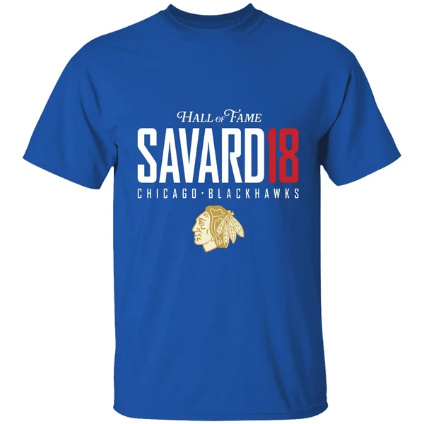 Denis Savard 18 Hall Of Fame Chicago Blackhawks Shirt - Image 8