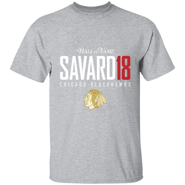 Denis Savard 18 Hall Of Fame Chicago Blackhawks Shirt - Image 9