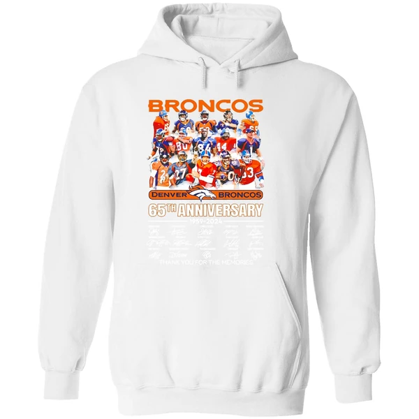 Denver Broncos 65th Anniversary 1959 2024 Thank You For The Memories Hoodie - Image 8