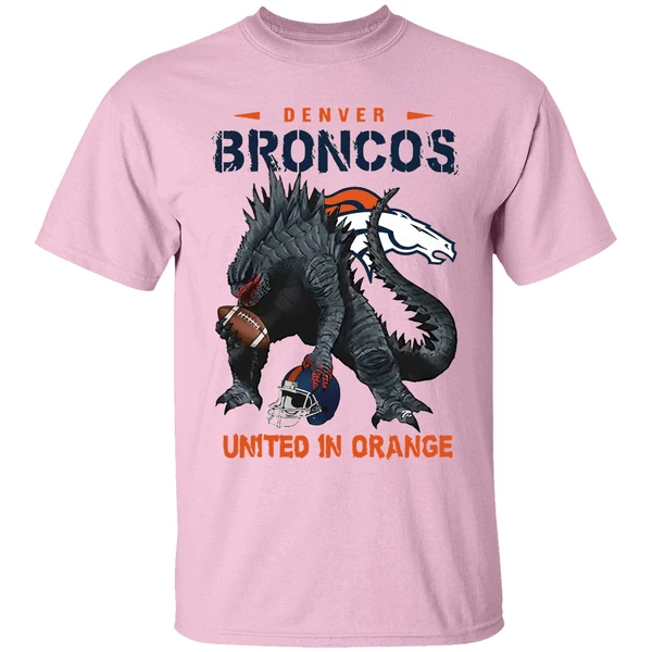 Denver Broncos Godzilla United In Orange Shirt - Image 2