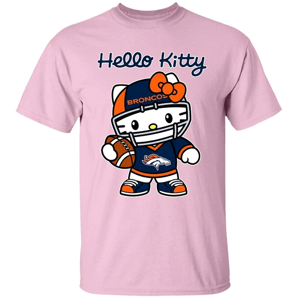 Denver Broncos Hello Kitty Shirt - Image 3