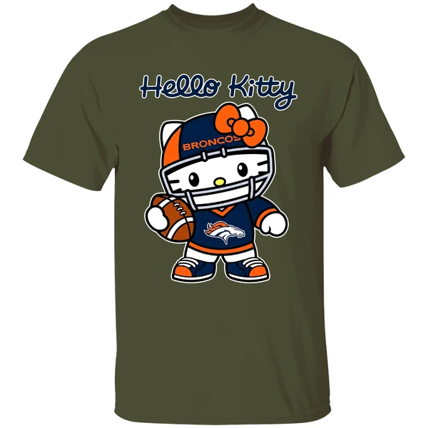 Denver Broncos Hello Kitty Shirt - Image 4
