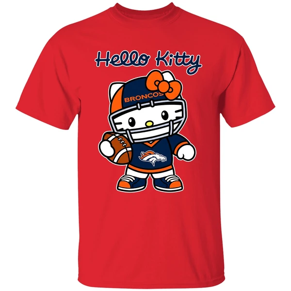 Denver Broncos Hello Kitty Shirt - Image 7