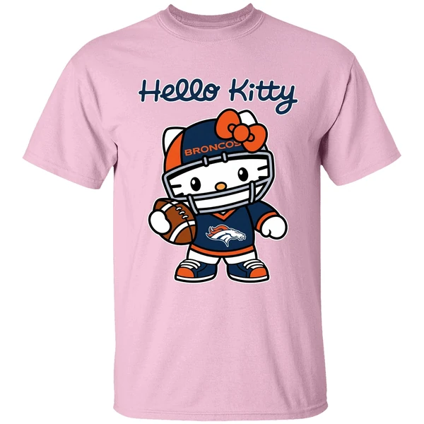 Denver Broncos Nfl Hello Kitty Shirt - Image 2