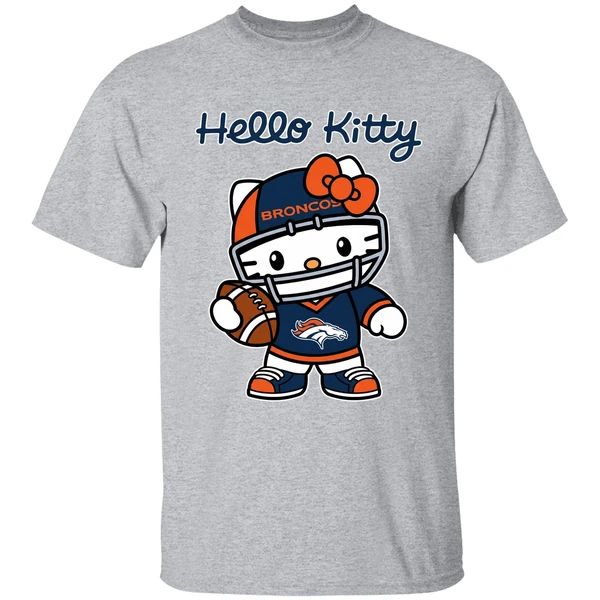 Denver Broncos Nfl Hello Kitty Shirt - Image 6