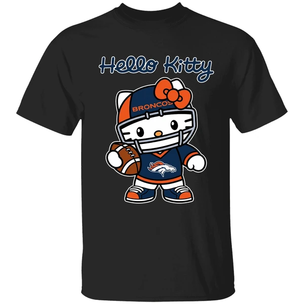 Denver Broncos Nfl Hello Kitty Shirt - Image 7