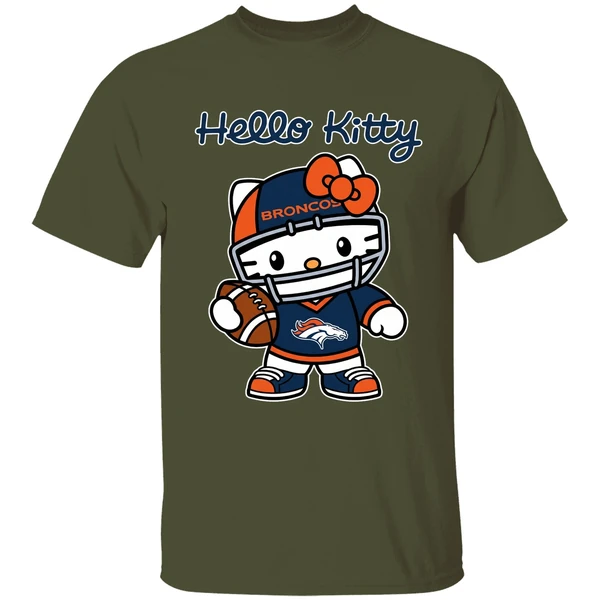 Denver Broncos Nfl Hello Kitty Shirt - Image 9