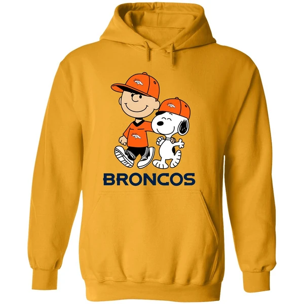 Denver Broncos Peanuts Snoopy Friends Hoodie