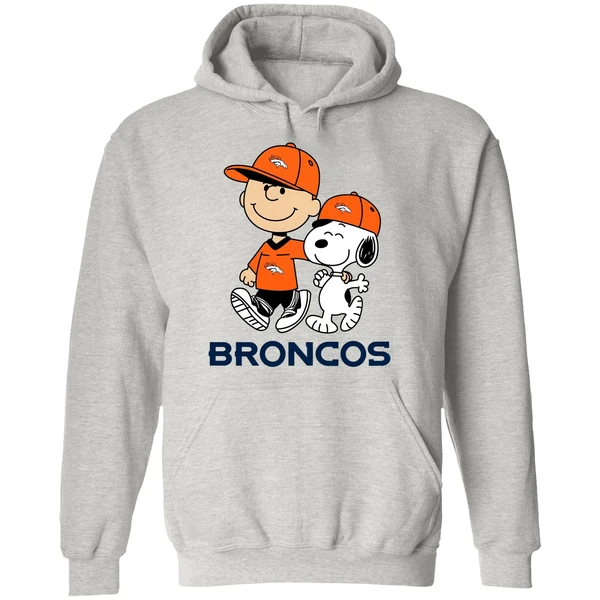 Denver Broncos Peanuts Snoopy Friends Hoodie - Image 9