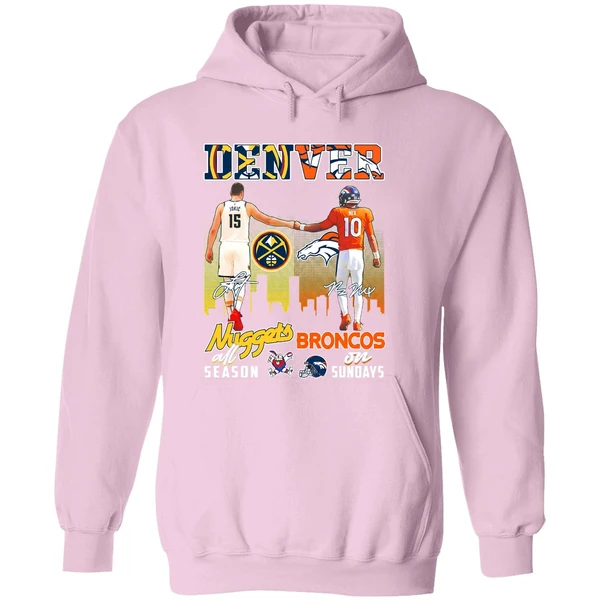 Denver Nuggets All Season And Broncos On Sundays Hoodie - Image 5