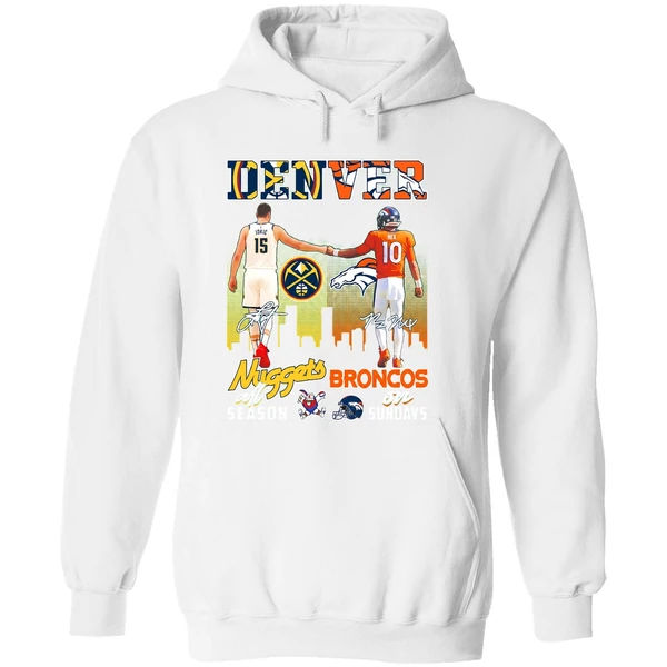 Denver Nuggets All Season And Broncos On Sundays Hoodie - Image 8