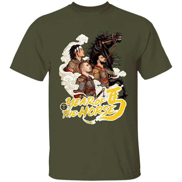 denver nuggets year of the horse shirt militarygreen