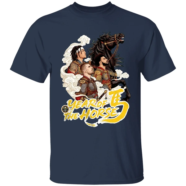 denver nuggets year of the horse shirt navy