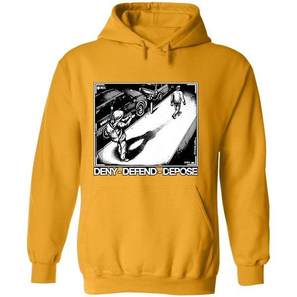 Deny Defend Depose Shooting Camera Hoodie