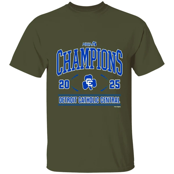 Detroit Catholic Central 2025 Mhsaa Football Division 1 Champions Shirt - Image 9