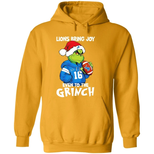 Detroit Lions Bring Joy Even To The Grinch Christmas Hoodie