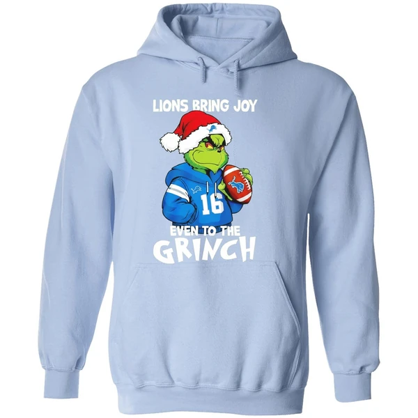 Detroit Lions Bring Joy Even To The Grinch Christmas Hoodie - Image 4