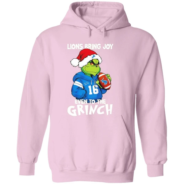 Detroit Lions Bring Joy Even To The Grinch Christmas Hoodie - Image 5