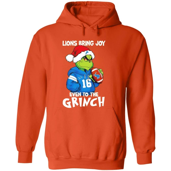 Detroit Lions Bring Joy Even To The Grinch Christmas Hoodie - Image 6