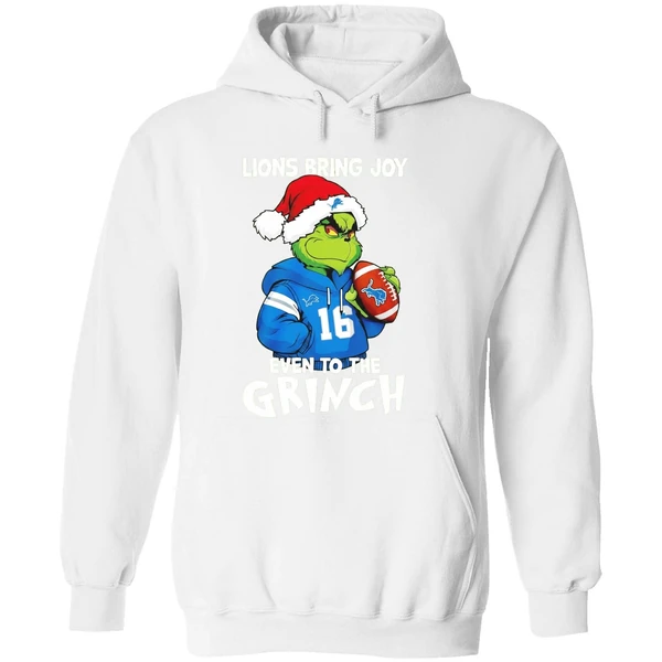 Detroit Lions Bring Joy Even To The Grinch Christmas Hoodie - Image 8