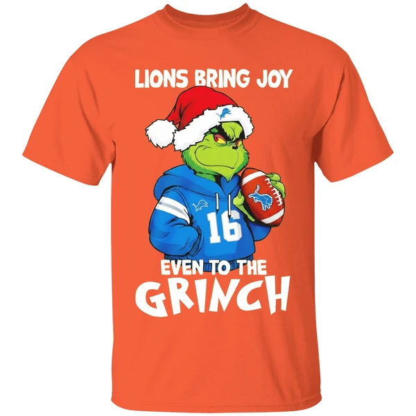 Detroit Lions Bring Joy Even To The Grinch Christmas Shirt - Image 6