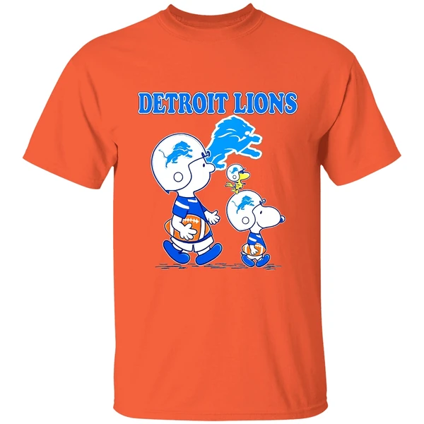Detroit Lions Charlie Brown And Snoopy Shirt - Image 6