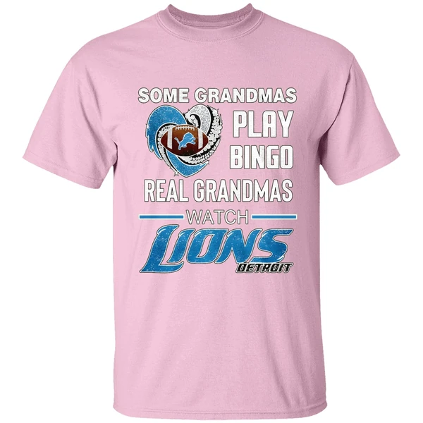 Detroit Lions Football Nfl Some Grandmas Play Bingo Real Grandmas Watch Shirt - Image 2