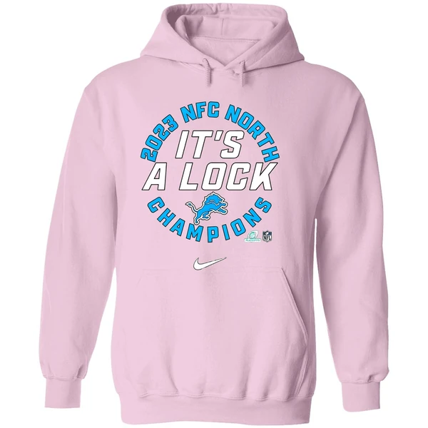 Detroit Lions Nfc North Division Champions Its A Lock Nike Hoodie - Image 5