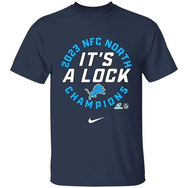 detroit-lions-nfc-north-division-champions-its-a-lock-nike-shirt-navy