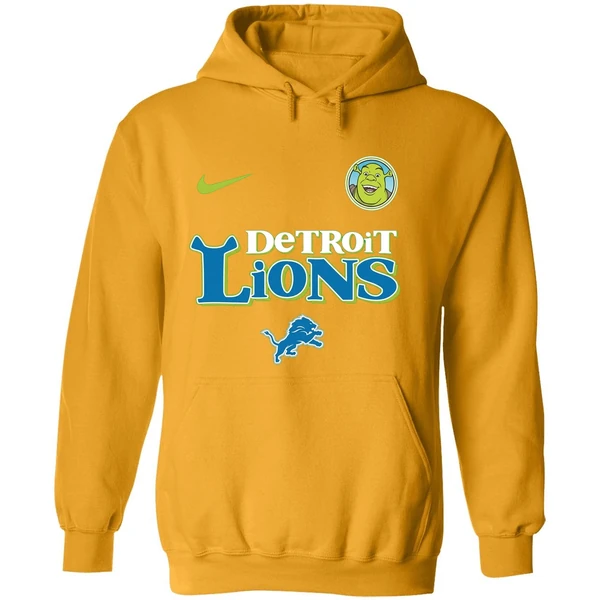 Detroit Lions Shrek 2025 Nfl Beware Ogre Christmas Hoodie