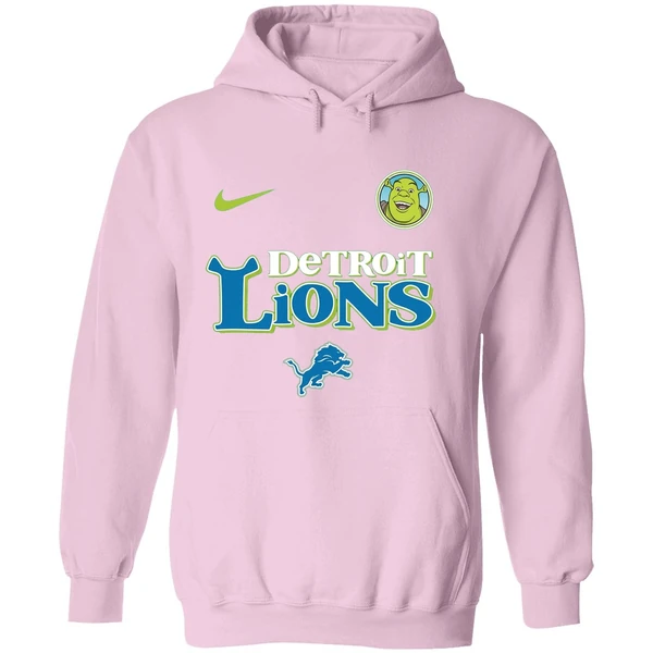 Detroit Lions Shrek 2025 Nfl Beware Ogre Christmas Hoodie - Image 5