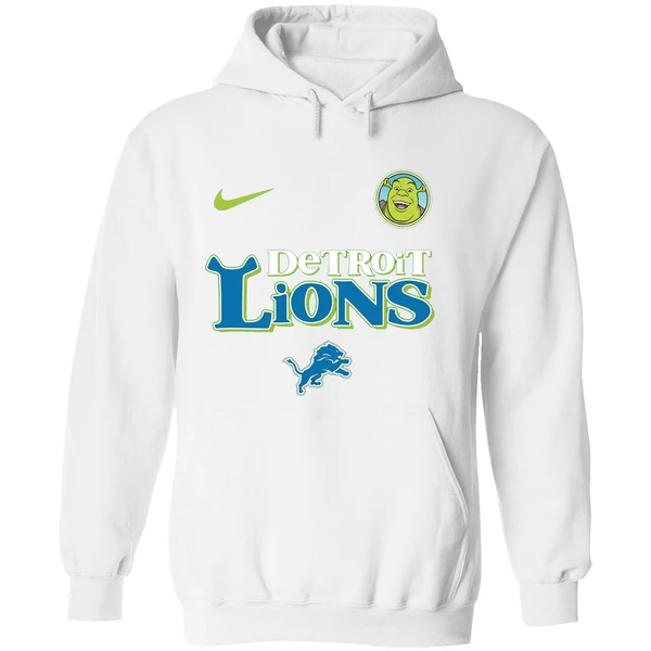 Detroit Lions Shrek 2025 Nfl Beware Ogre Christmas Hoodie - Image 8