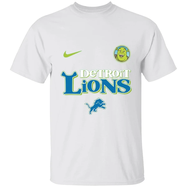 Detroit Lions Shrek 2025 Nfl Beware Ogre Christmas Shirt