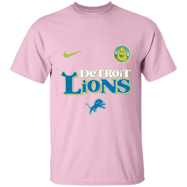 Detroit Lions Shrek 2025 Nfl Beware Ogre Christmas Shirt - Image 2