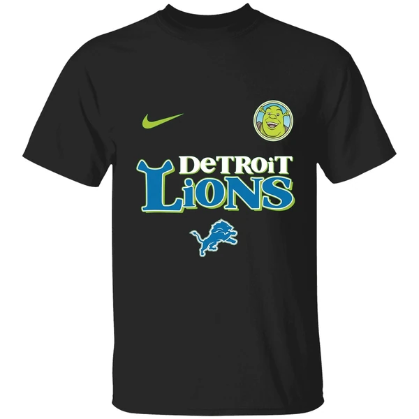 Detroit Lions Shrek 2025 Nfl Beware Ogre Christmas Shirt - Image 7
