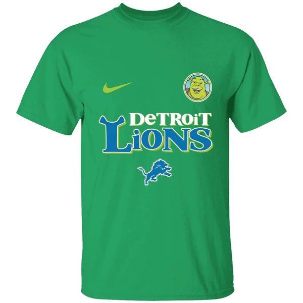 Detroit Lions Shrek 2025 Nfl Beware Ogre Christmas Shirt - Image 8