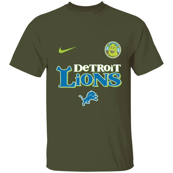 Detroit Lions Shrek 2025 Nfl Beware Ogre Christmas Shirt - Image 9