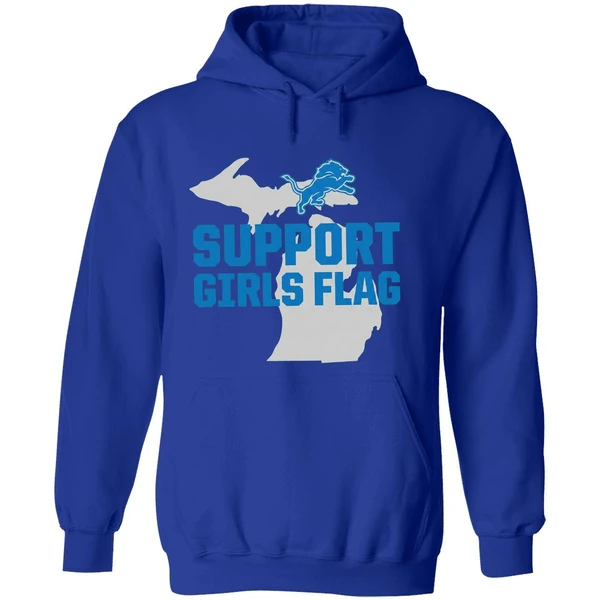 Detroit Lions Support Girls Flag Hoodie - Image 7