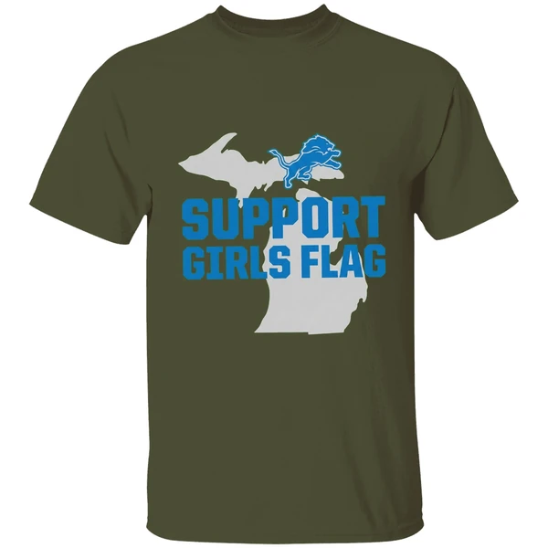 Detroit Lions Support Girls Flag Shirt - Image 4