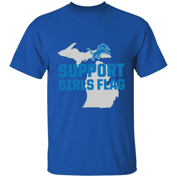 Detroit Lions Support Girls Flag Shirt - Image 8