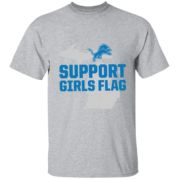 Detroit Lions Support Girls Flag Shirt - Image 9
