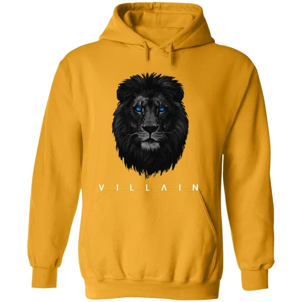 Detroit Lions Villain Lion Head Logo Hoodie