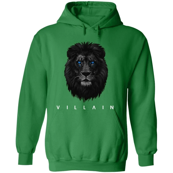 Detroit Lions Villain Lion Head Logo Hoodie - Image 2