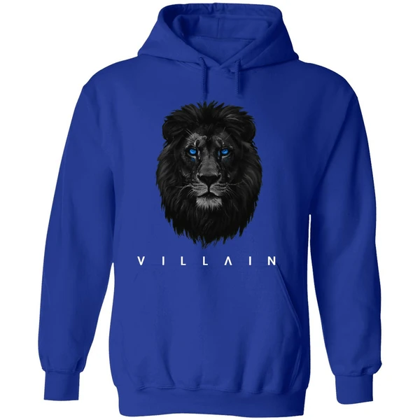 Detroit Lions Villain Lion Head Logo Hoodie - Image 7