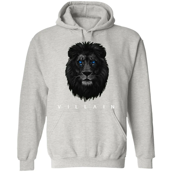 Detroit Lions Villain Lion Head Logo Hoodie - Image 9